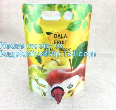 China Spout Pouch Bag spout on top, spout in side, double zipper, handle, pothook, round corner juice pouch, coffee bag for sale