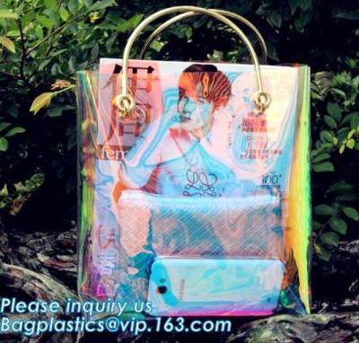 China Neon Laser Shopping Bag Tote Bag, PVC bag/handbag for shopping/traveling bag, fashion purses and ladies handbag, PURSE for sale