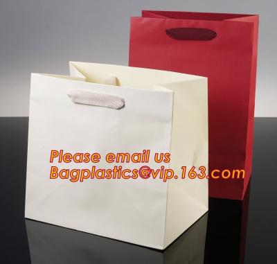 China Luxury shopping paper bag, different types design custom paper shopping bag for sale