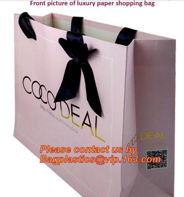 China hot selling top quality luxury paper shopping bag carrier paper bag with ribbon handle wholesale,Luxury Art Paper Flower for sale