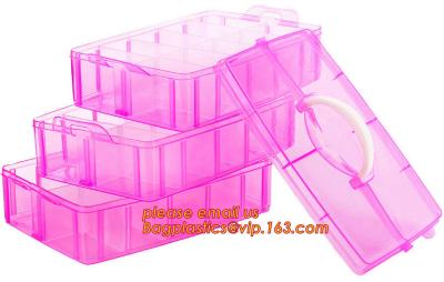 China adjustable plastic storage box plastic screw bead box, Detachable Compartments Clear Plastic Divided Storage Box for Scr for sale