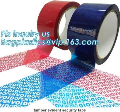 China Factory OEM Half transfer Total Transfer and Non-transfer OPEN VOID anti-sheft security tape adhesive security tape for sale