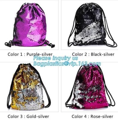 China mini sequins backpacks bag Bow bling women bags glittering sequin backpack,travel oxford glitter Sequin Reversible Merma for sale