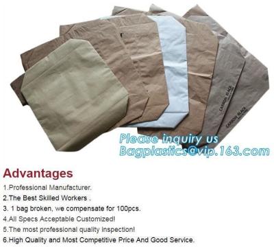 China Kraft Paper Sack With Pp Woven Plastic Raw Material Compound Kraft Paper Bag,sewn bottom pp woven lamination brown kraft for sale