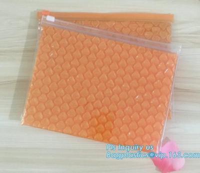 China Newest reusable air bubble stationery packaging bags envelope shock proof bag with slider zip lock for fragile articles for sale