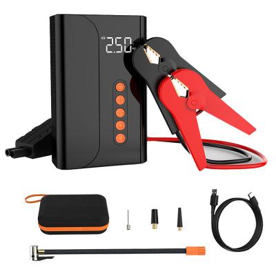 China Portable Mini Vehicle Small 12v Backup Booster Battery LCD Display Screen Jump Starter Powerbank Touring Car Power Bank Car Jump Starter for sale