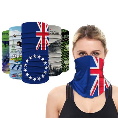 China Sweat Absorption Sports Headwear Flag UV Bandana/Seamless Outdoor Magic Seamless Elastic Scarf/Anti-static Headband Bandana for sale