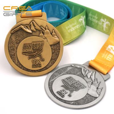 China Wholesale High Quality China Custom Metal Marathon Medals and Medallions Sports Running Medal for sale