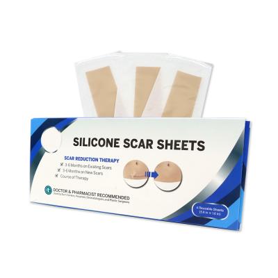 China Remove Scar Remove Medical Silicone Sheet Reusable Burn Scar Removal Silicone Scar Remover Sheets for sale