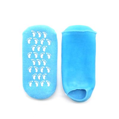 China Moisturzing Natural Organic Massage Soft Silicone Moisturizing Gel Socks For Foot Care Full Foot Gel Pads Gel Cooling Socks for sale