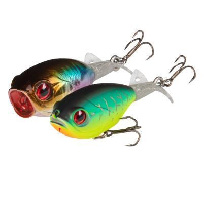 China Fishing Lure Gear Unmounted New Design Colorful Micro Hard Lure Sea Fishing Coarse Lie Plopper Bait Fishing Lure 9g 3.5cm for sale