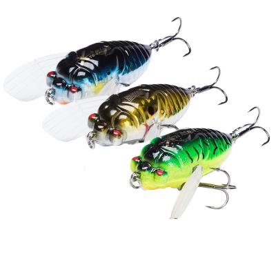 China Cicada Fishing Lure Insect Casting Fishing Lure 40mm 5.5g Floating Down Sinking Hard Baits Insect Pencil Bait Cicada Floating Fishing Lure for sale