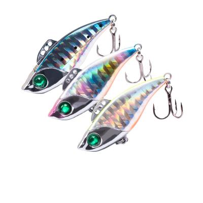 China Fishing Metal VIB Fishing Lures 3 Different Holes Action Metal ABS Plastic Hanging Sinking Fish For Lure Bait for sale