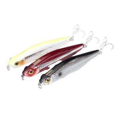 China Pencil Casting Hot Selling Minnow 7cm 14g Japan Hard Lure Glow Fishing Lures Sinking Wobblers Fishing Lures for sale