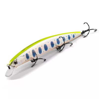 China Lure Speed ​​130mm Wobbler 21G Minnow Lure Jerkbait Minnow Fishing With Plastic Treble Hooks Fishing Lure Hanging Groundbaits for sale