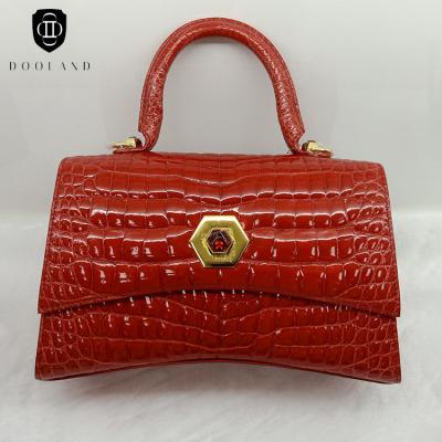 China Fashion Lady Luxury High Quality Genuine Crocodile Skin Leather Handbag for sale