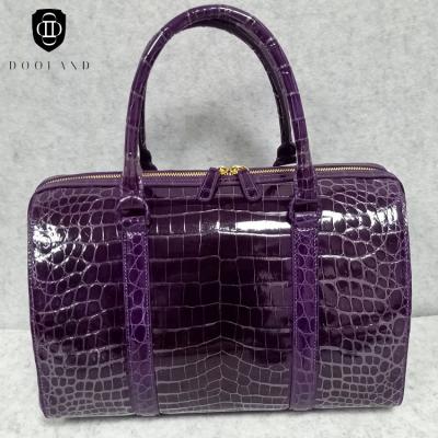 China Exotic High Quality Genuine Dress Crocodile Skin Leather Handbag for sale