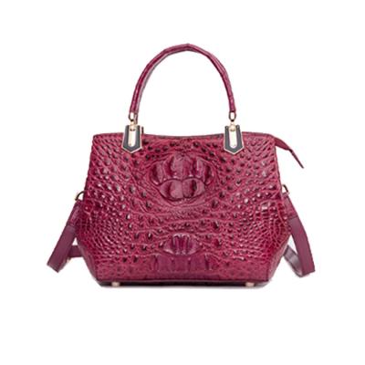 China Genuine Crocodile Leather Luxury High Quality Women's Real Crocodile Skin Leather Handbag for sale