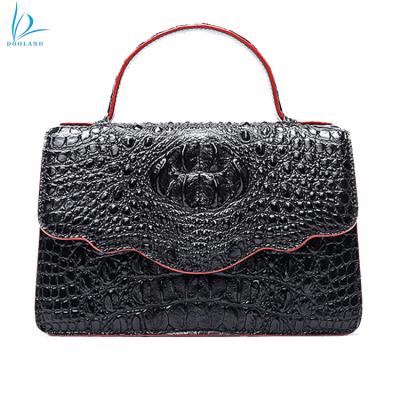 China Fashion Hot Selling Women Real Crocodile Leather Skin Handbag for sale