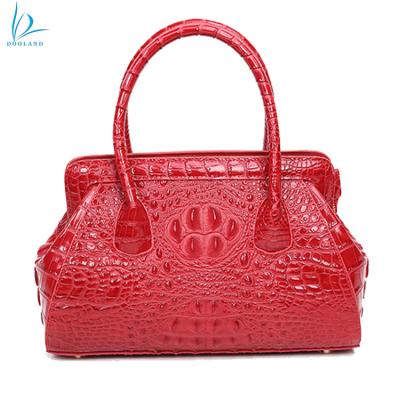 China Fashion Lady Genuine Crocodile Skin Hot Selling Leather Handbag for sale