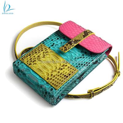 China TOGGLE BAG new arrival lady high quality genuine python skin leather shoulder bag for sale