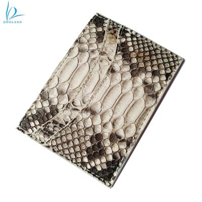 China Latest Fashion Design True Genuine Exotic Python Skin Leather Card Holder Wallet for sale