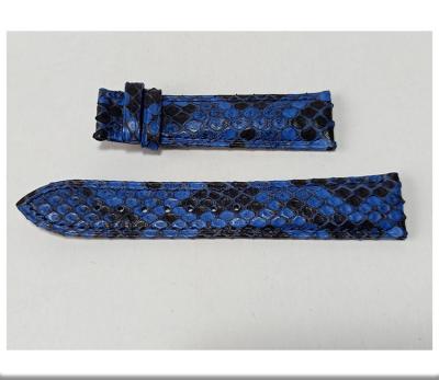 China Real Leather Exotic Fashion Python Skin Leather Watch Band for sale