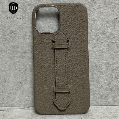 China High Quality Cow Leather Fashion Togo Leather Phone Case For iphone 12pro for sale