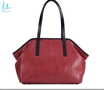 China Luxury Handmade High Quality Lady Handbag Soft Genuine Calfskin Leather Handbag for sale