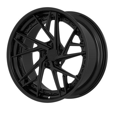 China Aluminum Wheels Rim Forged Wheels Rim For Car Wholesale 18 19 20 21 22 24 Inch Custom Black Alloy Silver Edges Customized Exterior PCD for sale