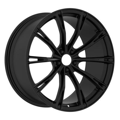 China China Popular Wholesale Full Paint Black 16 17 18 Inch Car Wheel Rim JWL/SFI Certificate for sale