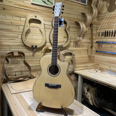 China Custom Basswood FYCW Guitar 38 Inch Acoustic Guitar Solid Wood Bass Guitar For Sale for sale