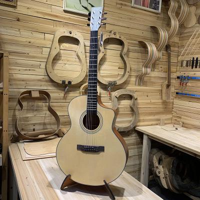 China Basswood FYCW Bass Guitar 5 String Acoustic Guitar Solid Top Prices Professional Acoustic Guitar for sale