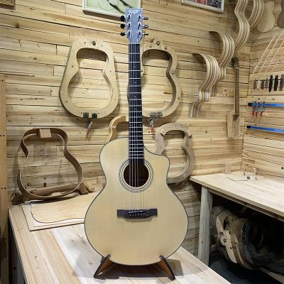 China Cheapest Basswood FYCW Acoustic Guitar Manufacturers Chinese Rosewood All Solid Classical Guitar for sale