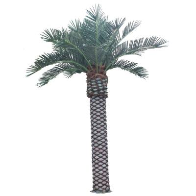 China UV Proof Indoor Outdoor Landscape Decorative Artificial Canary Yellow Palm Customized Large Tree UV Proof for sale