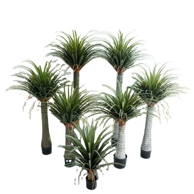 China Artificial Indoor Dracaena Greenery Plant Garden Decoration Plant Faux Tree Potted Home Decorative Artificial Dracaena for sale