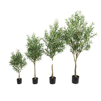 China Nordic High Quality Artificial Simulation Olive Tree Plastic Olive Plants Living Room Home Decoration Living Room Decor for sale