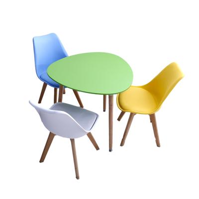 China Modern Simple Cheap Plastic Round Living Room Dining Table On Sale for sale