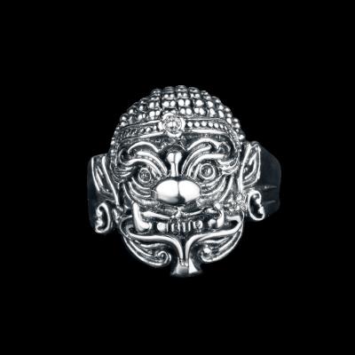 China Dropshipping 925 Sterling Silver Relief Ring Men's Fashion Retro Adjustable Open Ring Fashion Jewelry for sale