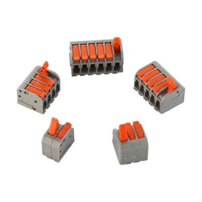 China Power Connecting Electrical Wire Quick Connector Terminal Block For 221 222 Series 2 3 5 6 8 Way Screwless Reusable Compact Put In for sale