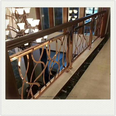 China Modern Indoor Laser Reducing Stair Railing Fence Competitive Price For Sale for sale