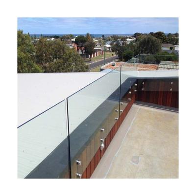 China Modern Outdoor Tempered Glass Outdoor Standoff Balustrade with12mm Standoff Stainless Steel Glass Balustrade for sale