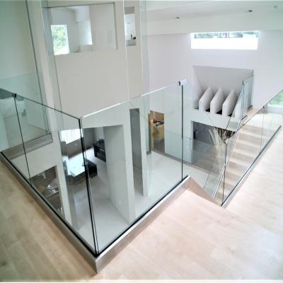 China Prima High Quality Frameless Railings U Channel Modern Indoor Aluminum Glass Railings Outdoor Balustrades for sale