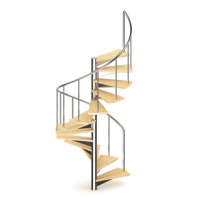 China Modern Indoor Steel Staircase Railings Spiral Staircase Indoor Glass Railing for sale