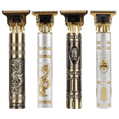 China Hot sale top popular professional rechargeable dragon and vintage t9 buddha razor hair trimmer machine men safety clipper for sale