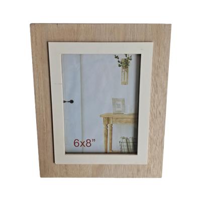 China Wholesale Solid Modern Customized 6x8 Modern Wood Photo Frame Nature Nature Wood Picture Frame for sale