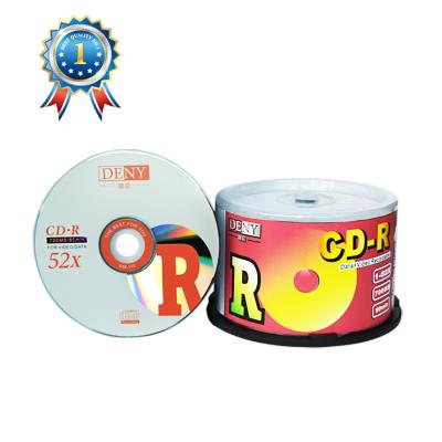 China Competitive Cd Top Recording Speed ​​700MB 52X DENY Cdrs for sale