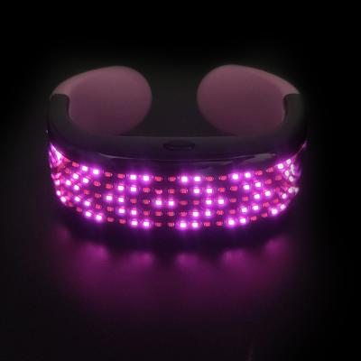 China SUNJET 2021 New Products ABS Led Display Screen Colorful Flashing Wristband for sale