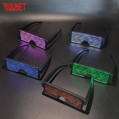 China 2020 Newest SUNJET Plastic Hot Selling EL Light Glasses with Promotion Price for sale