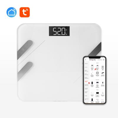 China TUYA APP Home System Smart Figure Body Measurement Scale Electronic Muscle Body Fat Scale Stored for sale